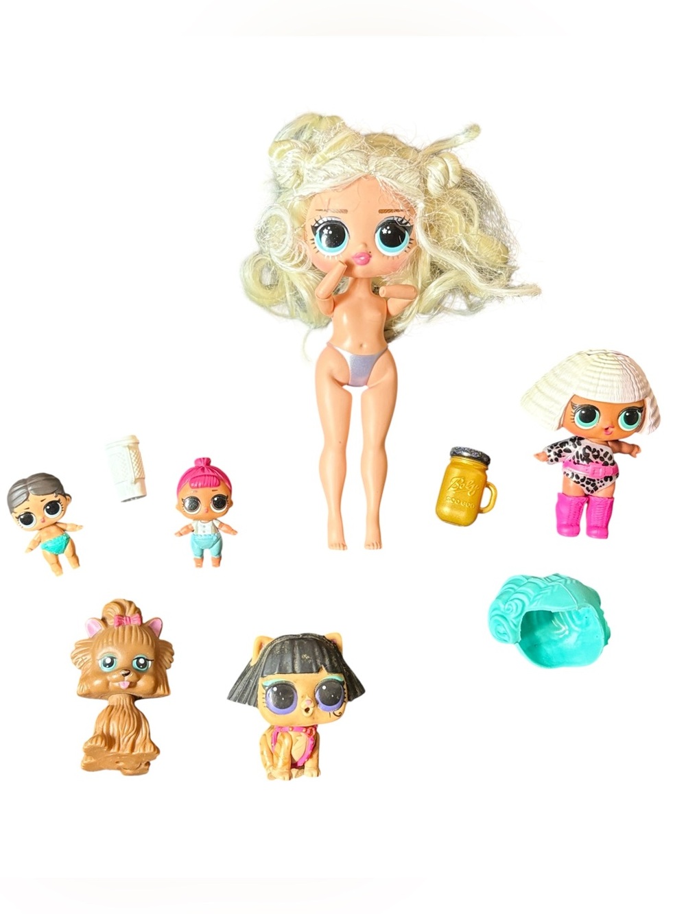 LOL Surprise Doll Bundle Big Sister + Pets + Lil Sisters Accessories